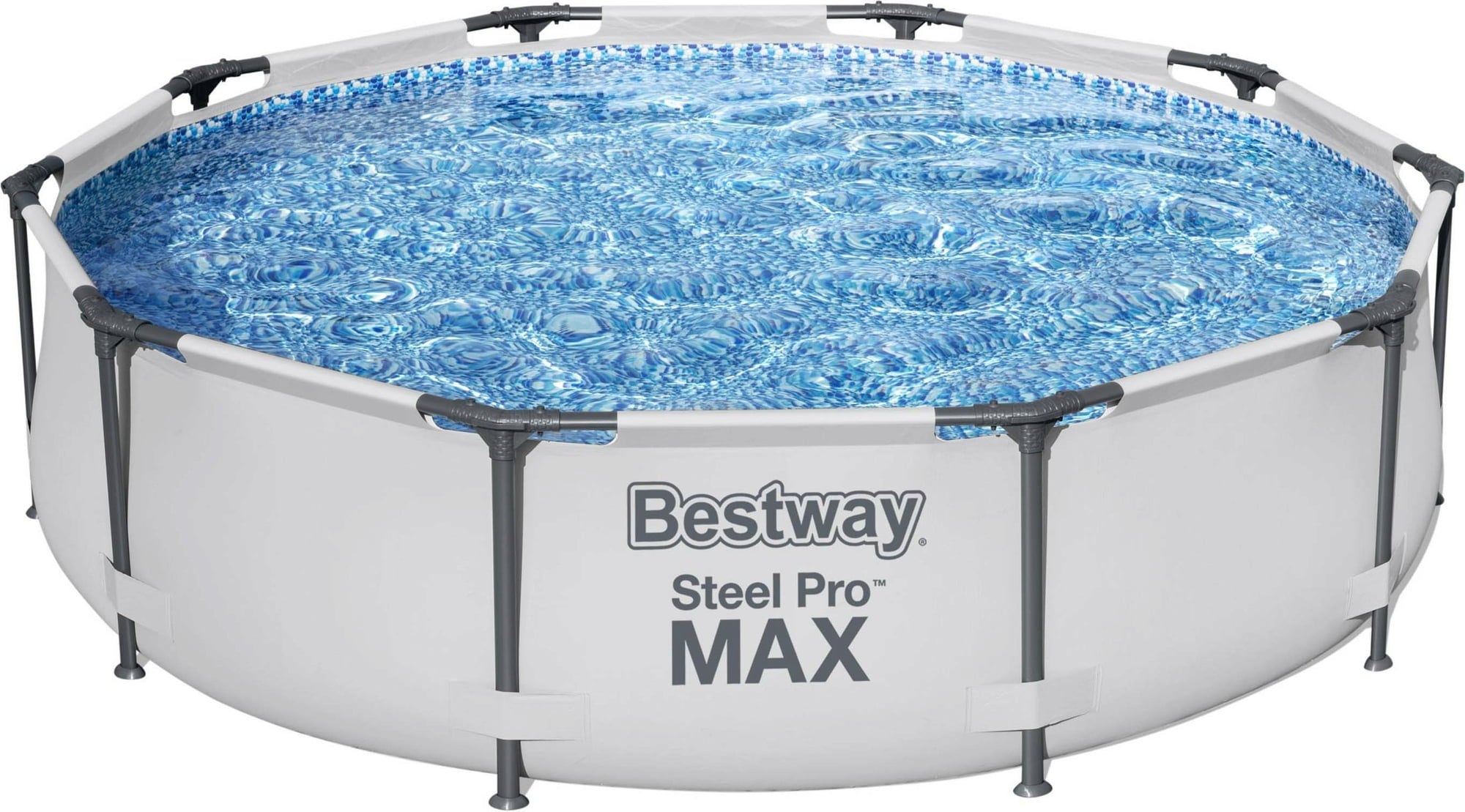 Frame Pool Set Steel Pro MAX™ Ø 305 x 76cm inkl. Filterpumpe - Gartenpools24 Frame Pool Set Steel Pro MAX™ Ø 305 x 76cm inkl. Filterpumpe
