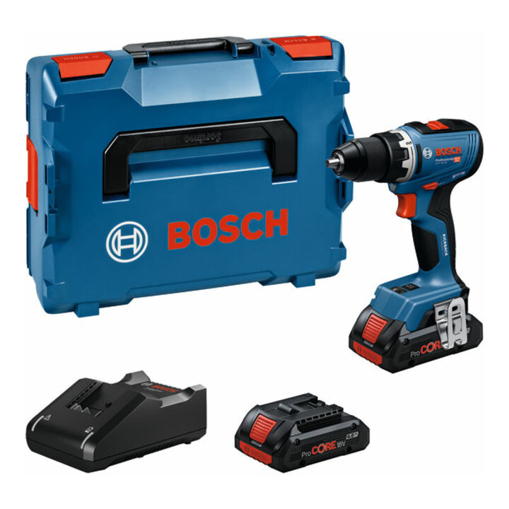 Bosch Akku-Bohrschrauber GSR 18V-65 mit 2 x Akku ProCORE18V 4.0Ah