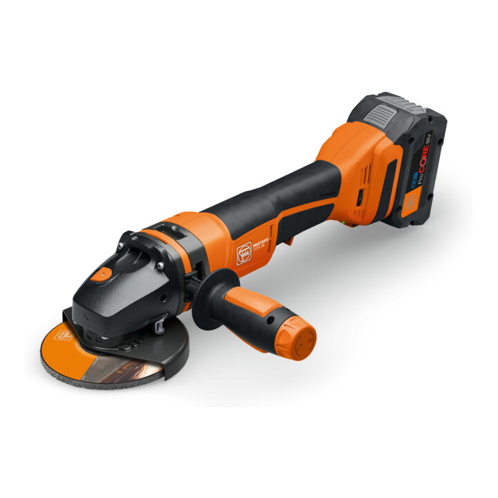 Fein Akku-Winkelschleifer PROTAGO Ø 115 mm CCG 18-115-10 PD-SEC Set 8Ah ProCORE