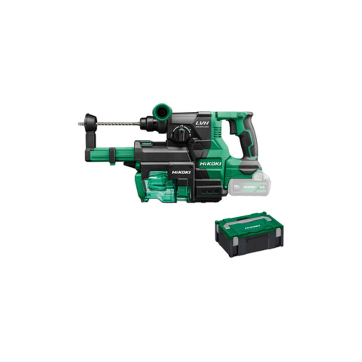 Hikoki Akku-Bohr- und Meißelhammer (SDS-plus) DH1826DA (Basic) (HSC II) + Staubabsaugung