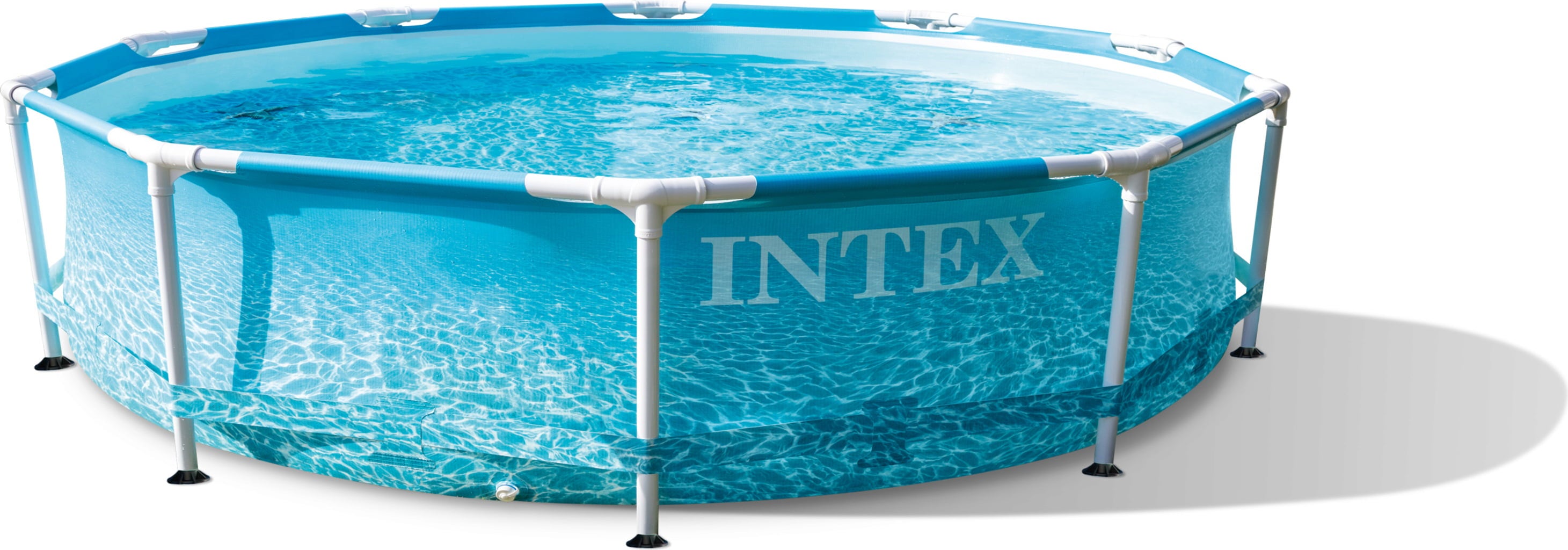 Intex Frame Pool Beachside Ø 305 x 76 cm - Gartenpools24 Intex Frame Pool Beachside Ø 305 x 76 cm