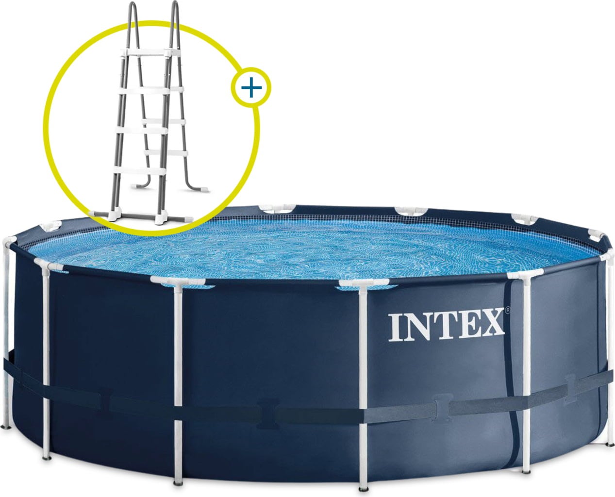 Frame Pool Rondo 366 x 122 cm - Ohne Zubehör inkl. Leiter